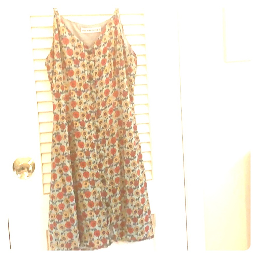 Vintage-inspired sunflower sundress
